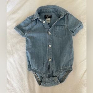 OshKosh 100% Cotton Denim Bodysuit
